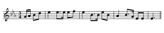 Rejoicement of the Fian Ladies: an Ossianic air. - staff notation