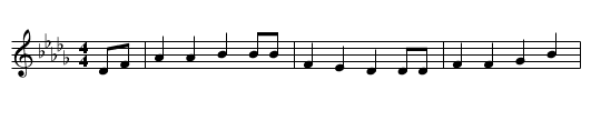 Renaldine - staff notation