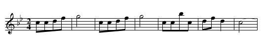 Renmin de jiefang - staff notation