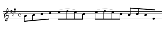 Renown. JJo6.26, The - staff notation