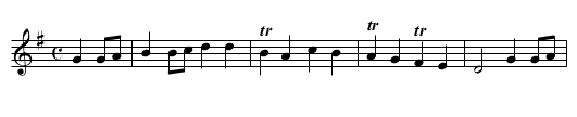 Rergirs, Les - staff notation