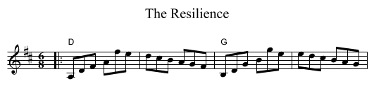 Resilience, The  - staff notation
