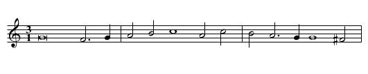 Resjois toy terre de France / Rex pacificus - staff notation
