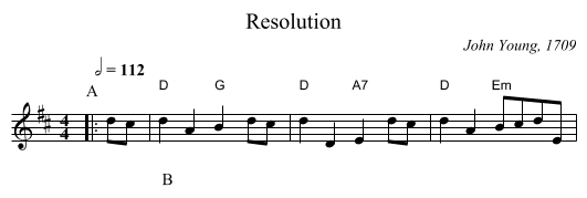 Resolution - staff notation