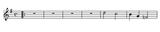 Resting Chair,  (Part two) The - staff notation