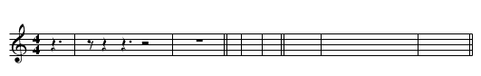 Rests - staff notation