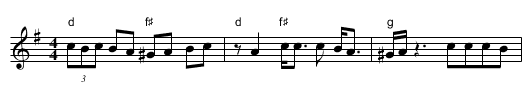 Retko Kolo - staff notation