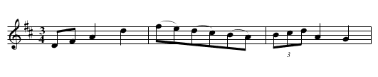 Retreat, A - staff notation
