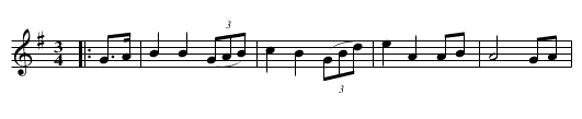 Retreat. JBut.027, A - staff notation