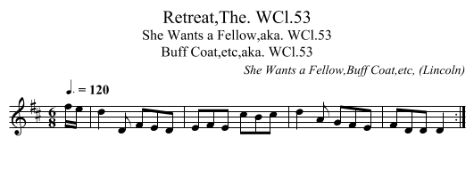 Retreat,The. WCl.53 - staff notation