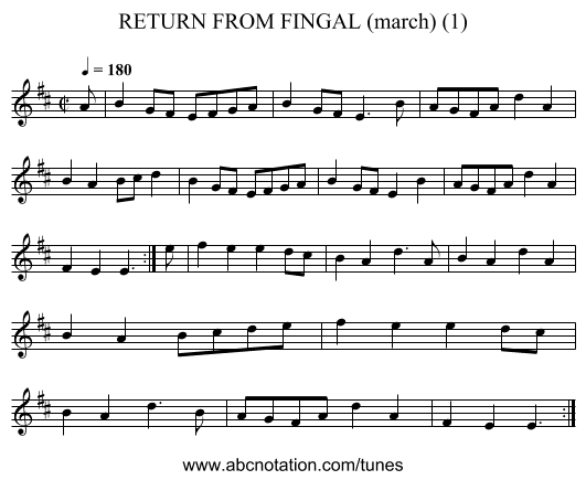 RETURN FROM FINGAL (march) (1) - staff notation