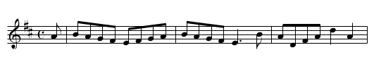 Return from Fingal - staff notation