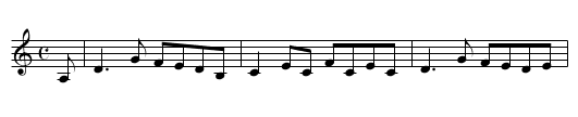 Return to Milltown - staff notation
