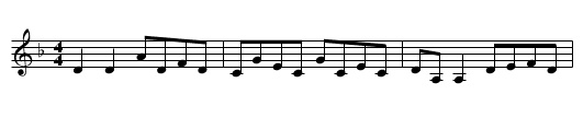 Return to Miltown - staff notation