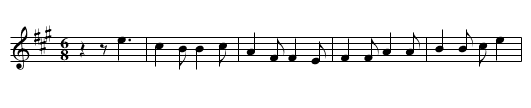 Reubaireann, Na - staff notation