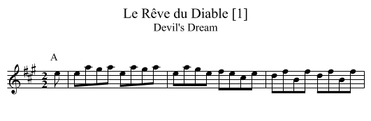 Rêve du Diable [1], Le - staff notation