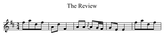 Review, The - staff notation