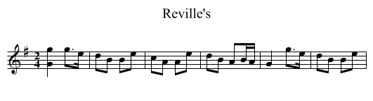 Reville's - staff notation
