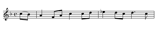 Reynard the Fox [2] - staff notation