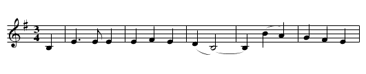 Reynard The Fox - staff notation