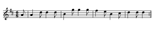 Rhediad i'r Odyn - staff notation