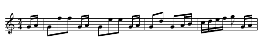 Rheinlaender - staff notation