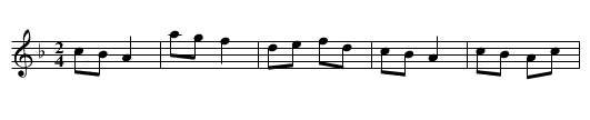 Rheinlaender - staff notation