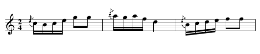 Rheinländer efter Elias Ambjörnsson - staff notation