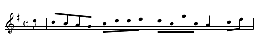 Rhoderick Dhu - staff notation