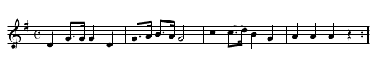 Rhyfclgyrch Cadben Morgan - staff notation
