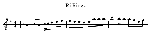 Ri Rings - staff notation