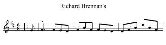 Richard Brennan's - staff notation