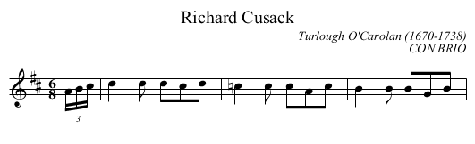 Richard Cusack - staff notation
