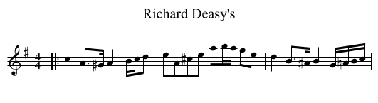 Richard Deasy's - staff notation