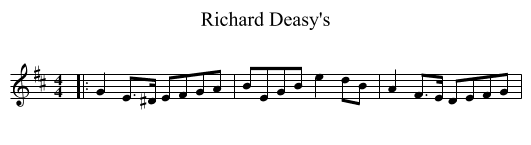 Richard Deasy's - staff notation