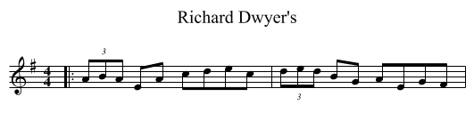 Richard Dwyer's - staff notation