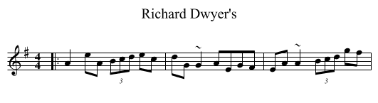 Richard Dwyer's - staff notation