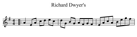 Richard Dwyer's - staff notation