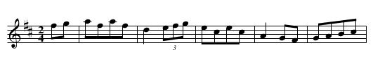 Richard's Hornpipe [2] - staff notation