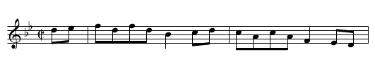 Richer's Hornpipe - staff notation