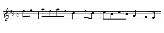 RICHER'S HORNPIPE - staff notation