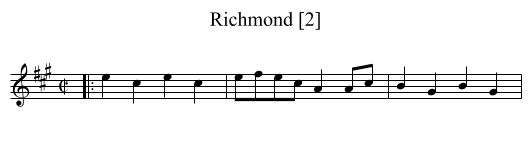 Richmond [2] - staff notation