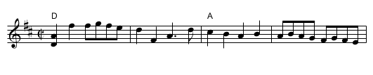 Richmond Cotillion - staff notation
