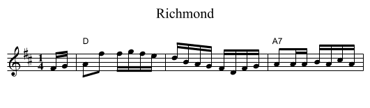 Richmond - staff notation