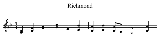 Richmond - staff notation