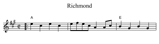 Richmond - staff notation