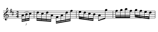 Rickett's Hornpipe - staff notation