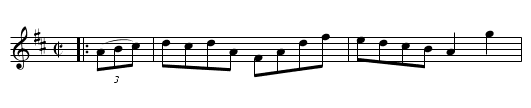 Ricketts Hornpipe - staff notation