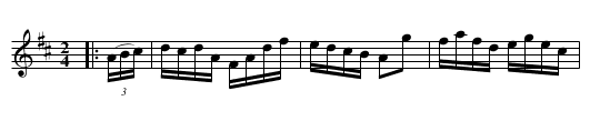 Ricketts Hornpipe - staff notation
