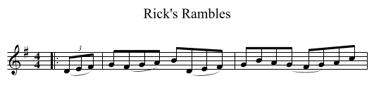 Rick's Rambles - staff notation